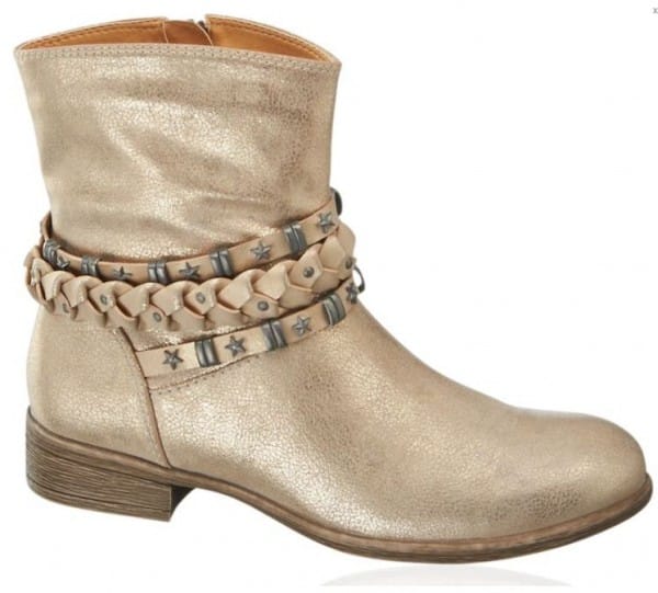 scarpe Deichmann primavera estate 2014 stivaletto oro