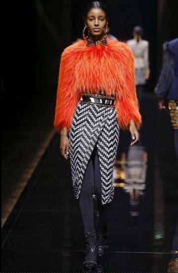 sfilata Balmain autunno inverno 2014 2015 top