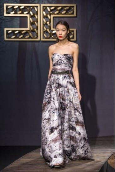 sfilata Elisabetta Franchi autunno inverno 2014 2015 abito