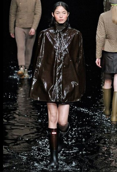sfilata Hunter autunno inverno 2014 2015 marrone