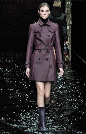 sfilata Hunter autunno inverno 2014 2015 viola
