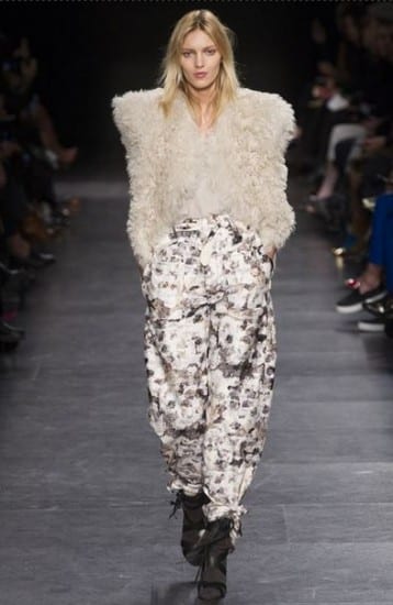sfilata Isabel Marant autunno inverno 2014 2015 fantasia