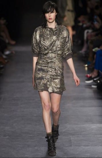 sfilata Isabel Marant autunno inverno 2014 2015 metallizzato