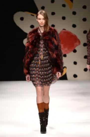 sfilata Kristina Ti autunno inverno 2014 2015 pelliccia