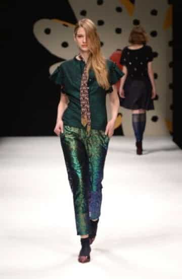 sfilata Kristina Ti autunno inverno 2014 2015 verde