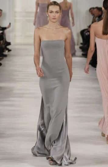 sfilata Ralph Lauren autunno inverno 2014 2015 abito sera