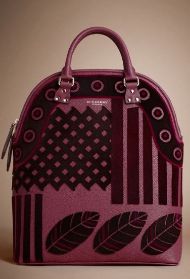 sfilata borse Burberry autunno inverno 2014 2015 foglie