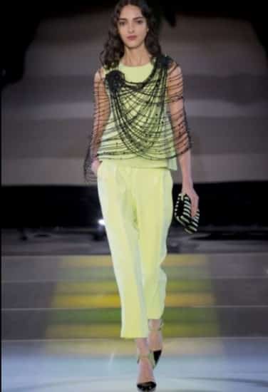 sfilata donna giorgio armani autunno inverno 2014 2015 look