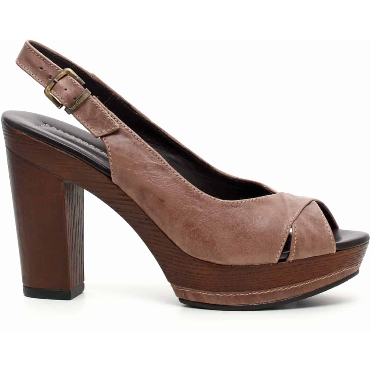 Nero Giardini Sandalo Donna Pelle Corteccia