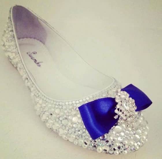 Scarpe da Sposa basse 2014 fiocco