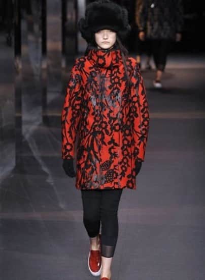 Sfilata Moncler Gamme Rouge autunno inverno 2014 2015 fiori