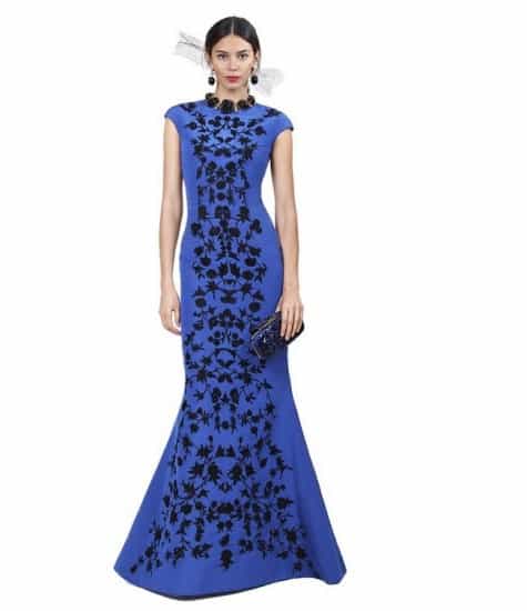 Vestiti da sera lunghi firmati per ragazze 2014 Oscar de la Renta