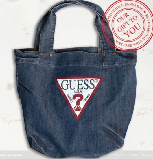 borse Guess primavera 2014 limited edition denim