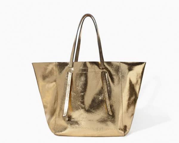 borse Zara primavera estate 2014 oro