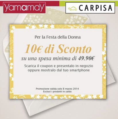 Promozioni Yamamay Carpisa marzo 2014