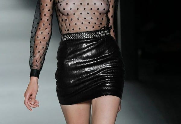 gonne primavera estate 2014 a vita alta Saint Laurent