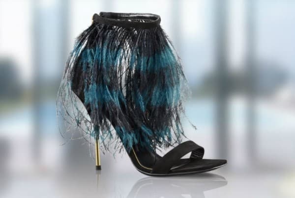 scarpe Louis Vuitton primavera estate 2014 piume