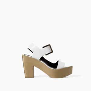 Zara Zeppa block pelle fibbia 79,95 euro