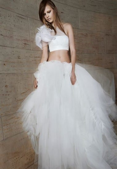 abiti da sposa 2015 Vera Wang due pezzi