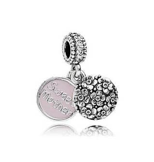 Pandora charm Sweet Mother argento