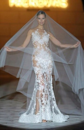 Abiti da sposa 2015 tendenze velo Pronovias