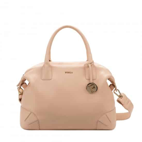 Furla bauletto Arcadia rosa-mandorla 350,00 euro