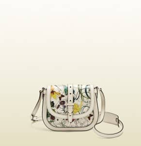  Gucci borsa a spalla Nice in pelle stampa flora 790 euro