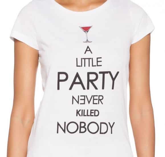 T-shirt con scritte moda Ovs