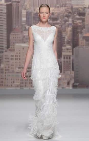 Abiti sposa collezione 2015 rosa clarà frange