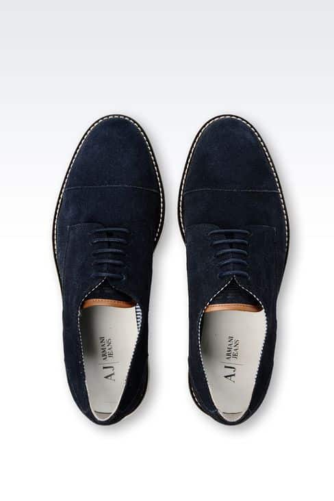 Armani Jeans Derby in suede con suola in gomma 135.00 euro