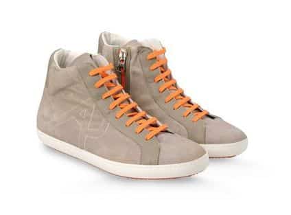  Armani Jeans sneaker alta in suede e pelle con zip 200.00 euro
