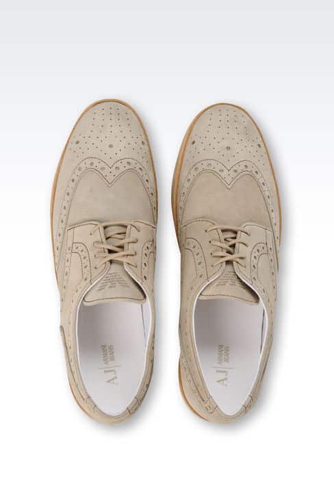 Armani Jeans sneaker in suede con lavorazioni a laser 190.00 euro