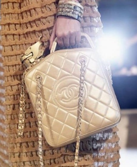 Borse Chanel primavera 2015 tanica oro