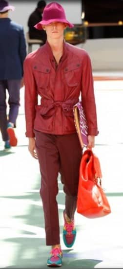 Burberry uomo primavera estate 2015 rosso