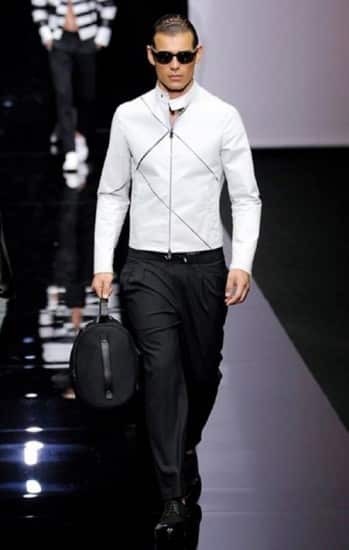 Emporio Armani uomo primavera estate 2015 giubbotto