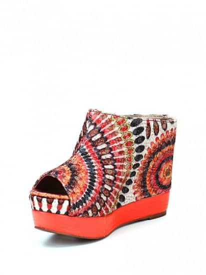  Jeffrey Campbell zeppa in tessuto multiorange 128.00 euro