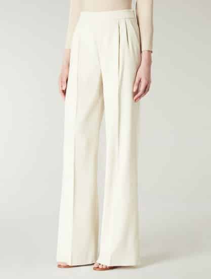 Max Mara pantalone ampio in frise di triacetato