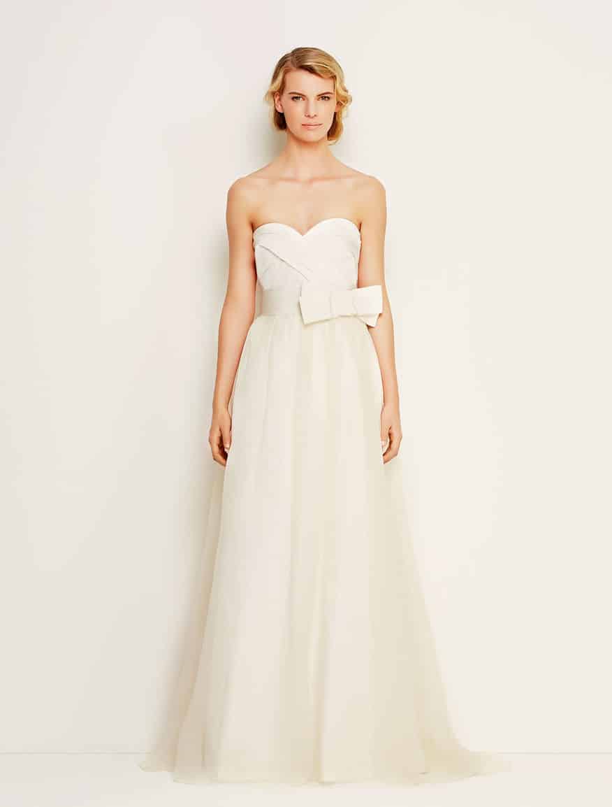 Max Mara sposa 2014 abito con scollo a cuore e fiocco Iarda