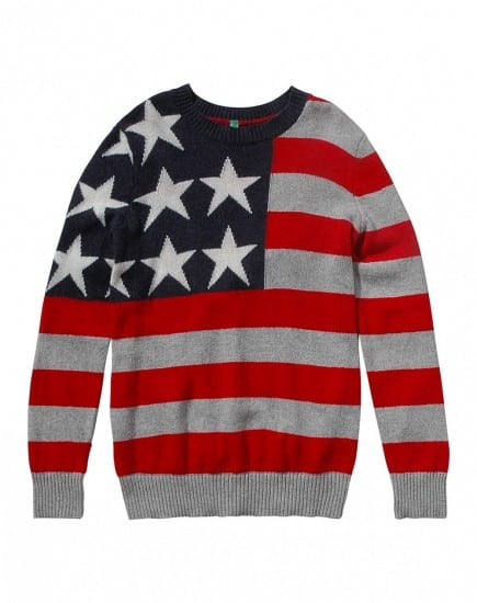 Benetton ai 2014 2015 maglia misto cashmere stelle e strisce 29.95 euro