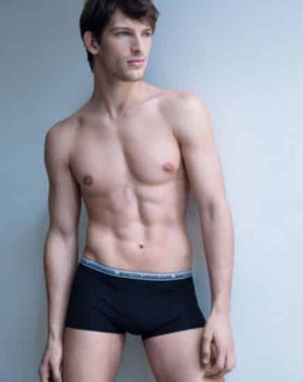 Benetton intimo collezione autunno inverno 2014 2015 uomo boxer blu