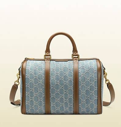 Borse Gucci scontate Vintage Web denim