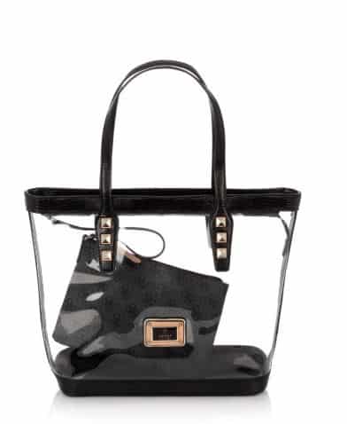 Borse in saldo Guess trasparente
