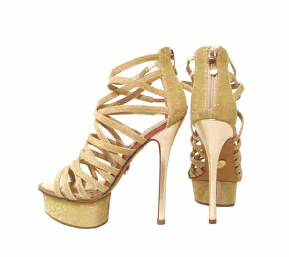 Scarpe Lulù primavera estate 2014 oro