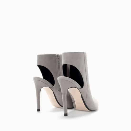  Zara stivaletto aperto sul tallone 49.95 euro