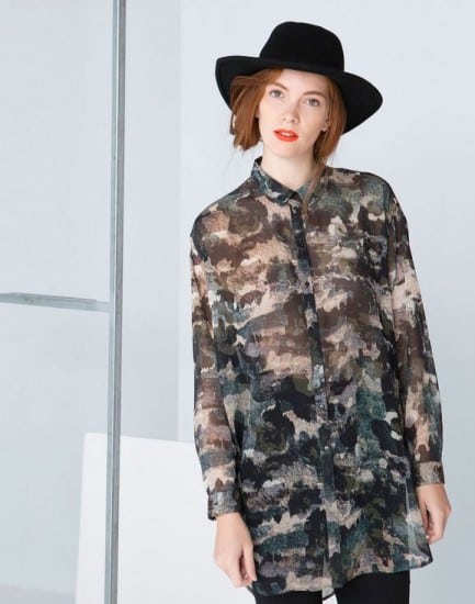 Bershka catalogo autunno inverno 2014 2015 camicia