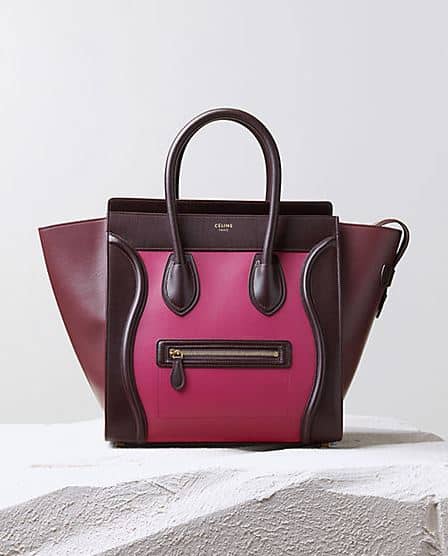 Borsa Céline Luggage dalla caratteristica forma a faccia sorridente