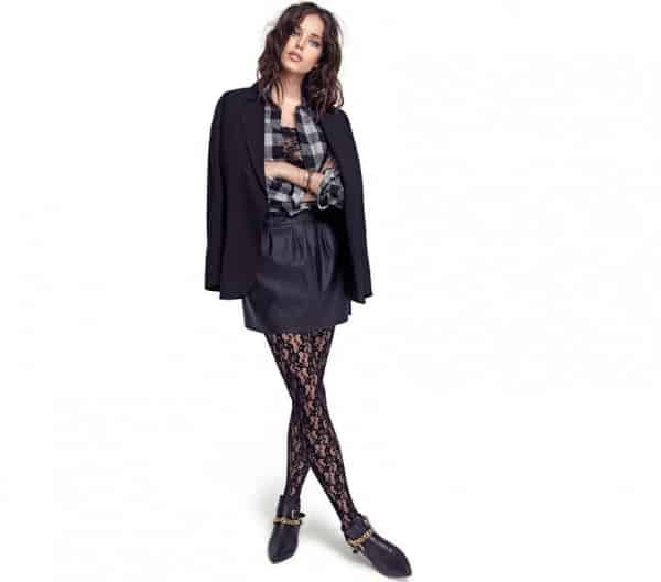 Collezione Calzedonia autunno inverno 2014 2015 calze pizzo
