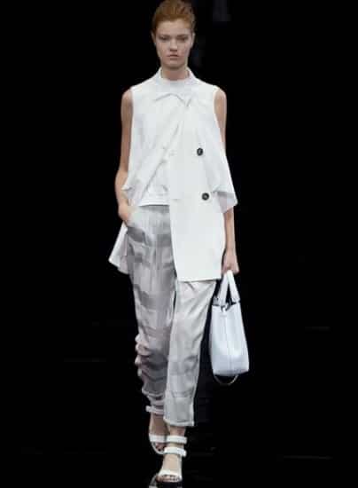 Emporio Armani primavera estate 2015 bianco