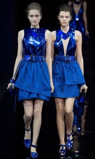 Emporio Armani primavera estate 2015 metallizzato