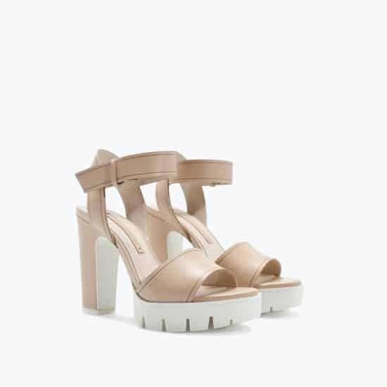  Zara sandalo pelle tacco track 79.95 euro